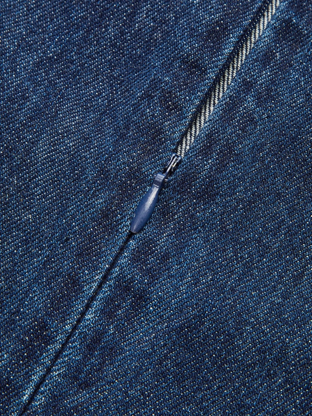 Metal Detail Denim Sleeveless Mini Dress NWT - Picture 4 of 5